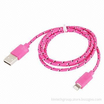 Nylon Netting Style Lightning 8-pin USB Data Transfer, OEM Orders are Welcome